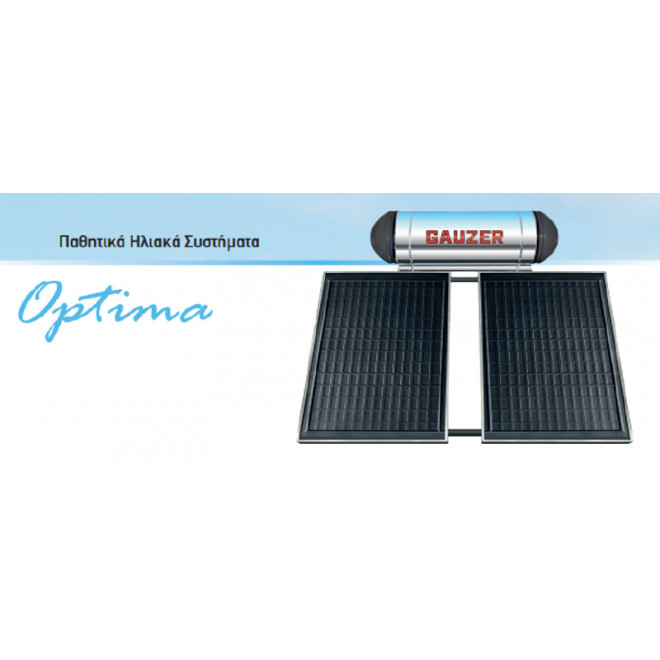 GAUZER 160/2m² Optima Classic Ηλιακός Θερμοσίφωνας Διπλής Ενεργείας